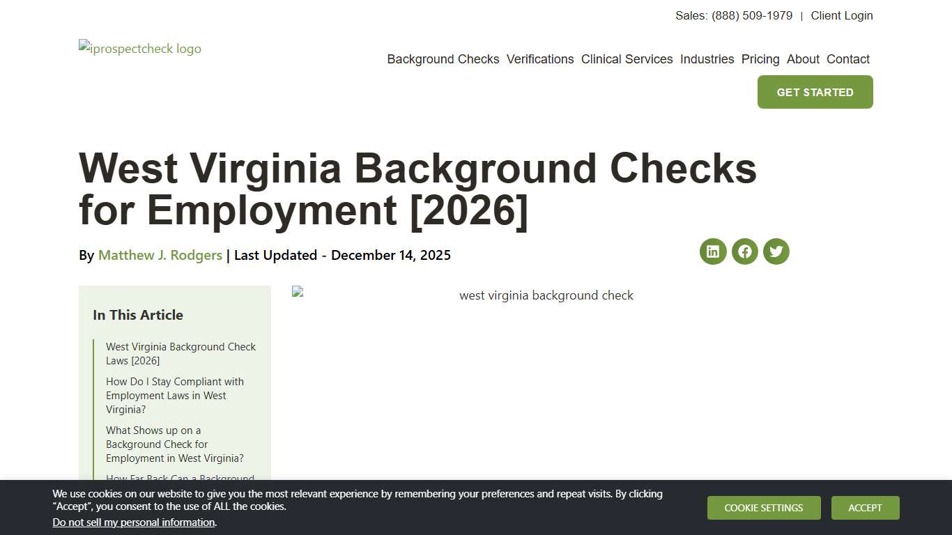West Virginia Background Checks for Employment [2026]